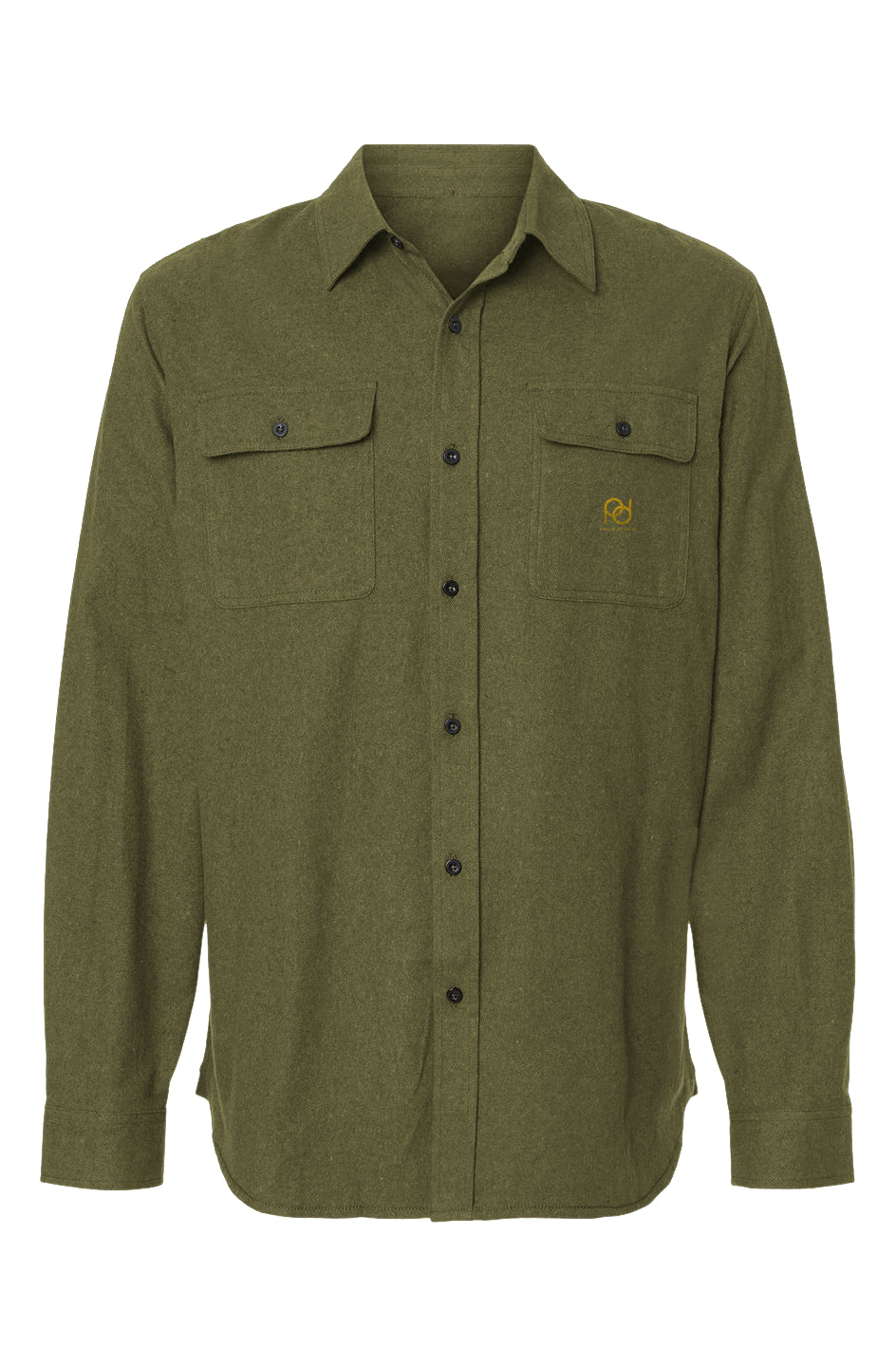 Mens Solid Flannel Shirt