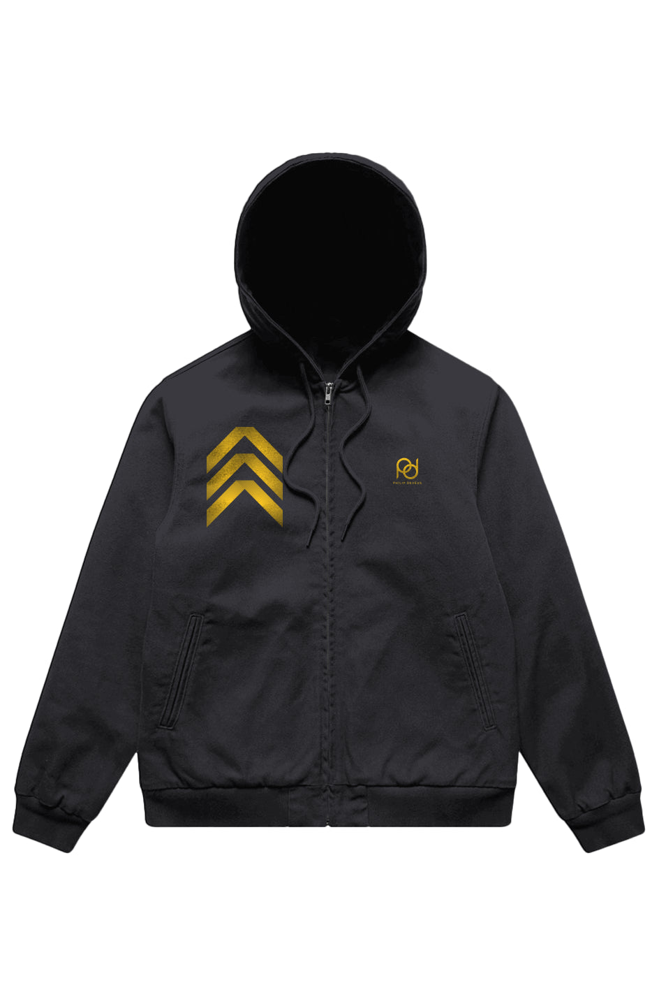 Canvas Bomber Hood Jacket