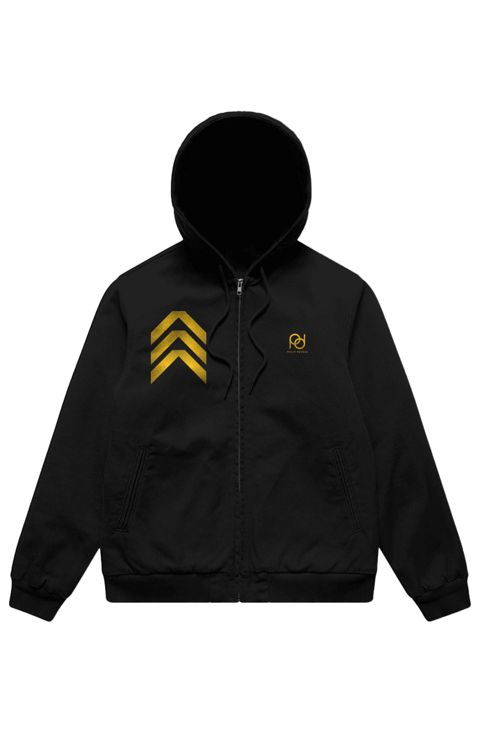 Canvas Bomber Hood Jacket