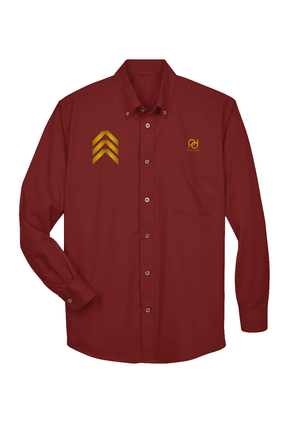 Mens Long-Sleeve Twill Shirt