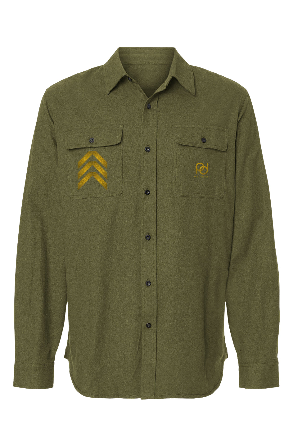 Mens Solid Flannel Shirt