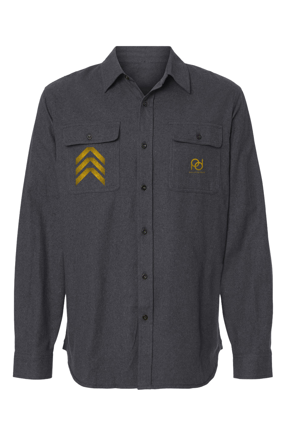 Mens Solid Flannel Shirt