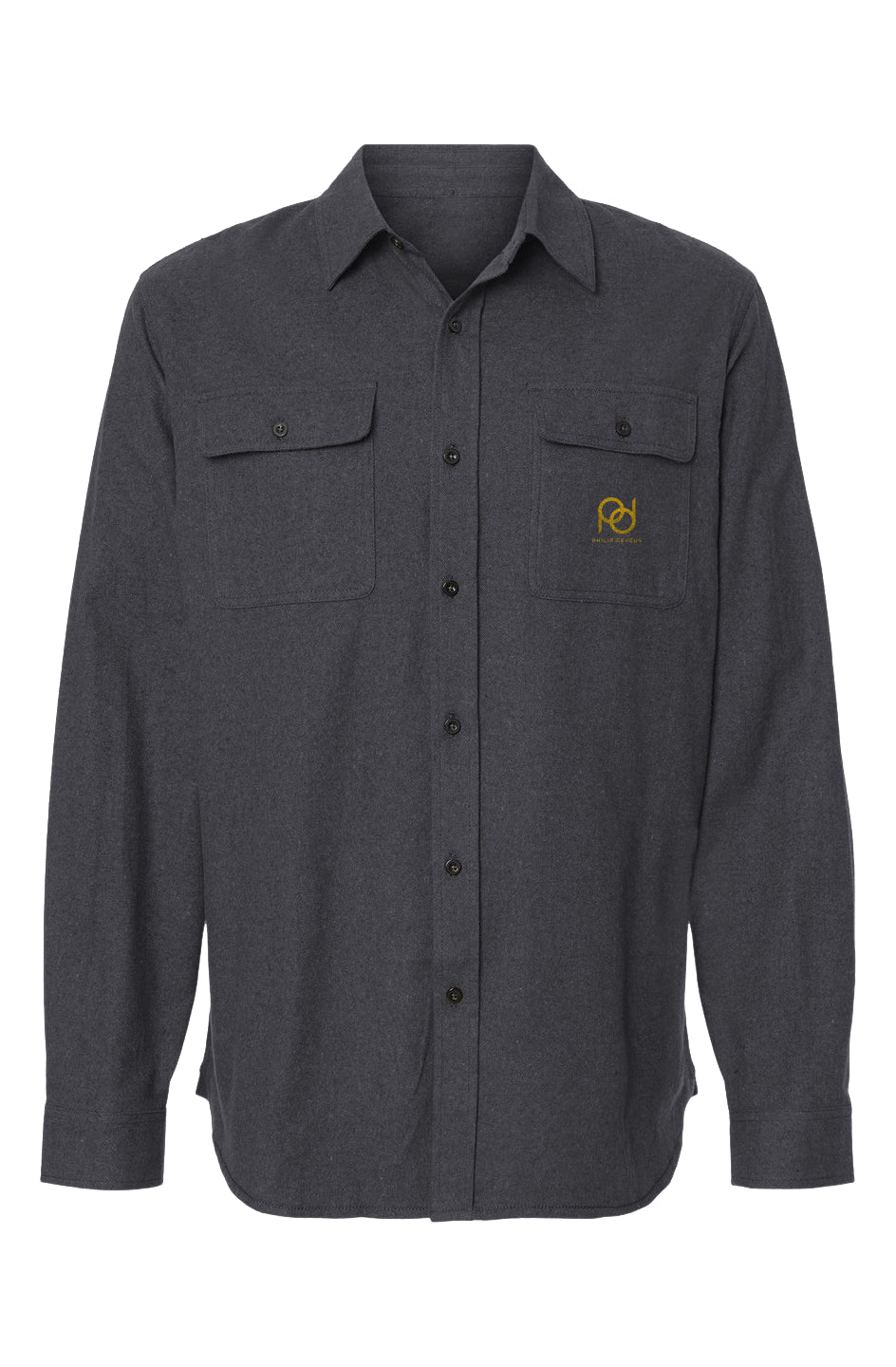 Mens Solid Flannel Shirt