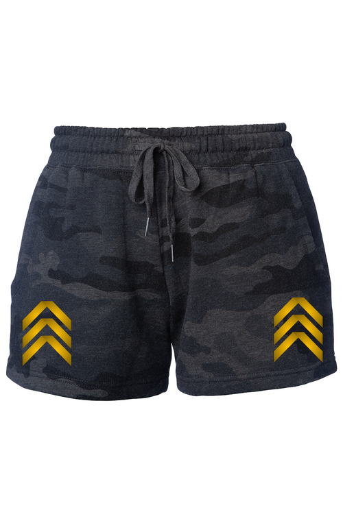 Black Camo Heather Shorts